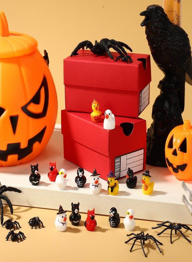 Sinbana 80pcs Mini Resin Halloween Ducks, 10 Special Designs Tiny Resin Halloween Ducks Figures Miniature Small Little Waterproof Decorations for Party Favors Collectibles & Home Decor - Image 3